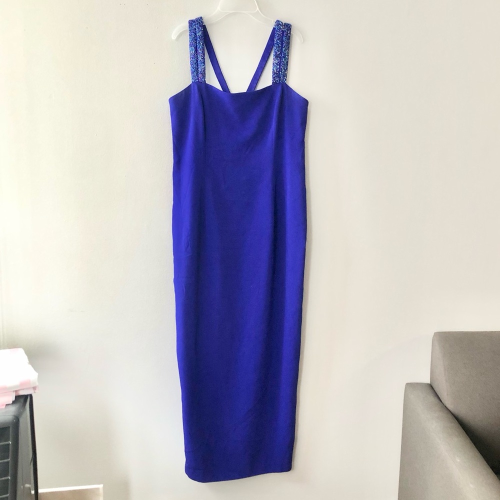 ❤️ Daymor Couture Cobalt Blue Formal Evening Dress Size 10